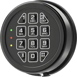 Electronic Safe Lock Replacement Keypad with Solenoid Lock, Gun Safe Lock with Programmable Electronic Keypad, Lock Fits High Security Safe Box and Security Cabinet