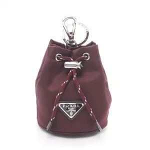 Pre-owned PRADA Nylon Small Leather Goods Re Charm