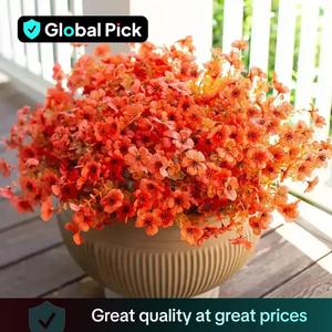 artificial flower, 12/ faux flower, decorative flower for home garden yard porch balcony, home decor supplies, fruit