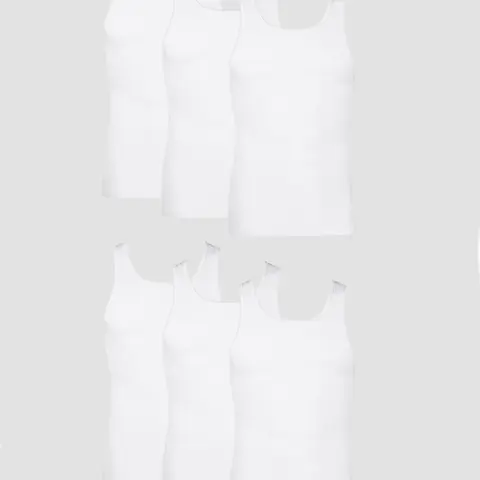 Hanes Men's Cotton Tank Undershirt Moisture-wicking White Underwear Multi Pack Comfortable Fit Soft Stretch Fabric Breathable