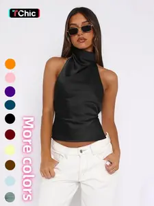 Women's Solid Color Tank Top, Casual Sleeveless Top for Summer, Women's Clothing for Daily Wear, Womenswear