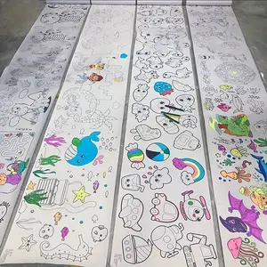 Doodle Paper Roll, Ultra-Long Graphical Paper, Cuttable Doodle Scroll, Perfect for Coloring Drawing, New Year Gift, Holiday Gifts