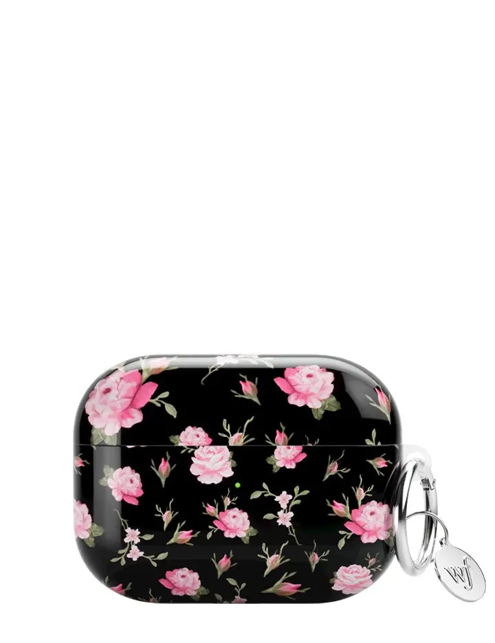 Black and Pink Floral AirPods
