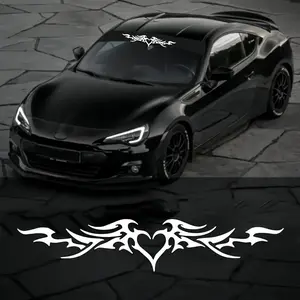 1PC Angel Wings Car Stickers, Waterproof Vinyl Decals, Gothic Style, Suitable for Auto Front Windshields, Window, Universal Vehicle Modification Decoration, Sticker For Cars