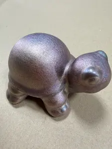 Black porcelain tea spoils turtles, symbolizing auspiciousness and longevity