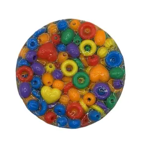 Jumbo  beads Remeltable Picky Pad with Reusable Tray for Anxiety ADHD Skin Picking Soft Soothing Texture Microwavable Unisex Fidget Fun