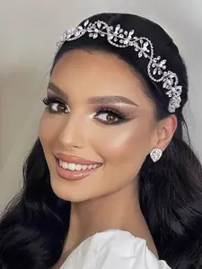 Rhinestone Decorated Headband, Elegant Headband for Wedding Bridal Party Formal Occasions, Fashion Hair Accessories for Women