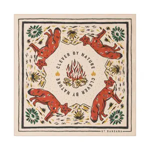 GT Bandana Animal Print Cotton Bandana 22"x22" Multi-Purpose Headbands Classic Square Scarf for Men Women & Kids Unisex Accessory Original Design