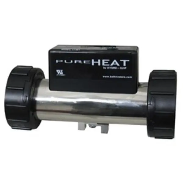 Hydro-Quip PH301-15UV Corded In-Line Bath Water Heater - 2 in. NEMA Cord, 115V, 2.55 lbs, In-Line with Vacuum Switch, Heats Water, Trendy and Unique Design, Easy Setup, Easy Storage