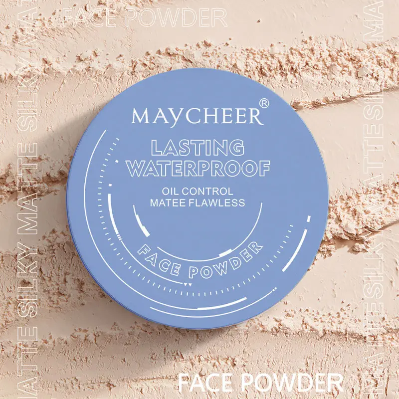 MAYCHEER Beauty Powder Cake for Makeup Hold , Waterproof, Oil Control, Natural Look - Suitable for All Skin Types - Cosmetic Oil