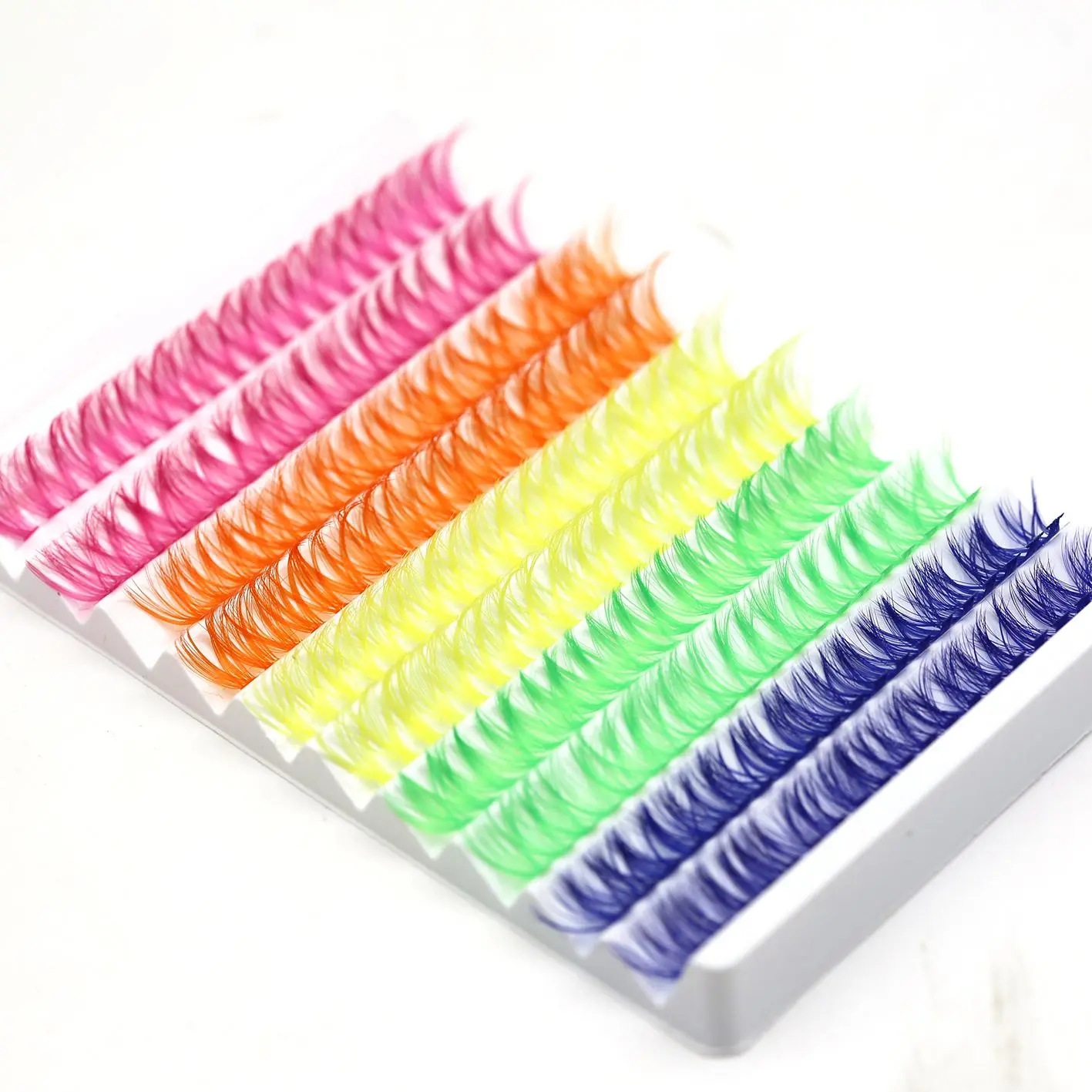 40D Volume Individual Lashes Extensions, 200pcs Lash Clusters, 9-16mm Mixed D Curl Cluster Eyelashes Extensions, Colorful Eyelashes, Cosmetic Accessories, Makeup Gift for Women and Girls, Diy Cluster Lash, Cluster False Lashes