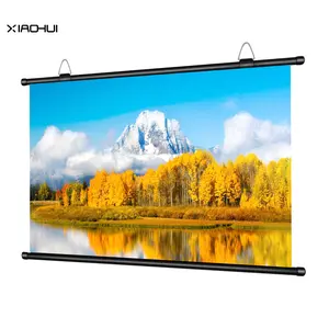 XIAOHUI Medium telephoto Home theater projector screen, outdoor simple screen, portable screen, simple foldable screen, anti light screen, gain screen