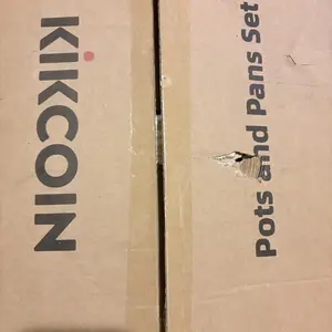 [Ceramic Pro]Kikcoin OOAK Non-Toxic Multifunctional Non-Stick 22pcs pots and pans set,complete Cookware Set with Lids Detachable Handle,PFASFree,RV cook,Healthy,milk pan,Outdoor Compatible Stackable,Nonstick Induction,Easy Care,Kitchen,Mother’s Day gift