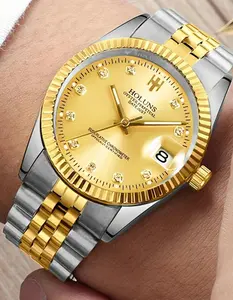 Holuns Two - Tone Diamond - Accent Automatic Watch – Timeless Elegance for Professionals