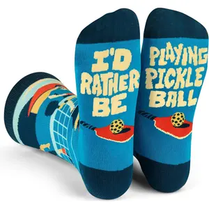 Funny Pickleball Socks for Adults - Pickleball Gifts for Men, Women, and Teens - One Size Fits Most funny golf sock, Sports Fit Socks