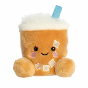 Palm Pals Adorable Ashley Iced Coffee 5 inch Brown Mini Soft Plush Collectable Stuffed Animal
