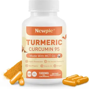 Turmeric Curcumin Supplement 1,000mg, 120Veggie Capsules I 95% Curcuminoids withBee Propolis, MCT Oil, Vitamin CI EnhancedAbsorptionI Vegan, Non-GMO, Filler Free Fitness pre workout
