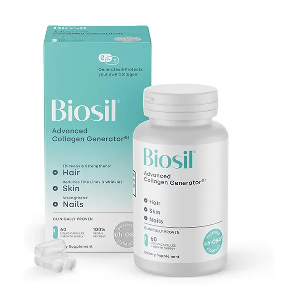 Collagen Booster Supplement, Patented ch-OSA Activator for Natural Collagen Production, Supports Healthy Skin, Hair, Nails & Joint Health, Vegan, 60 Capsules, 30-Day Supply