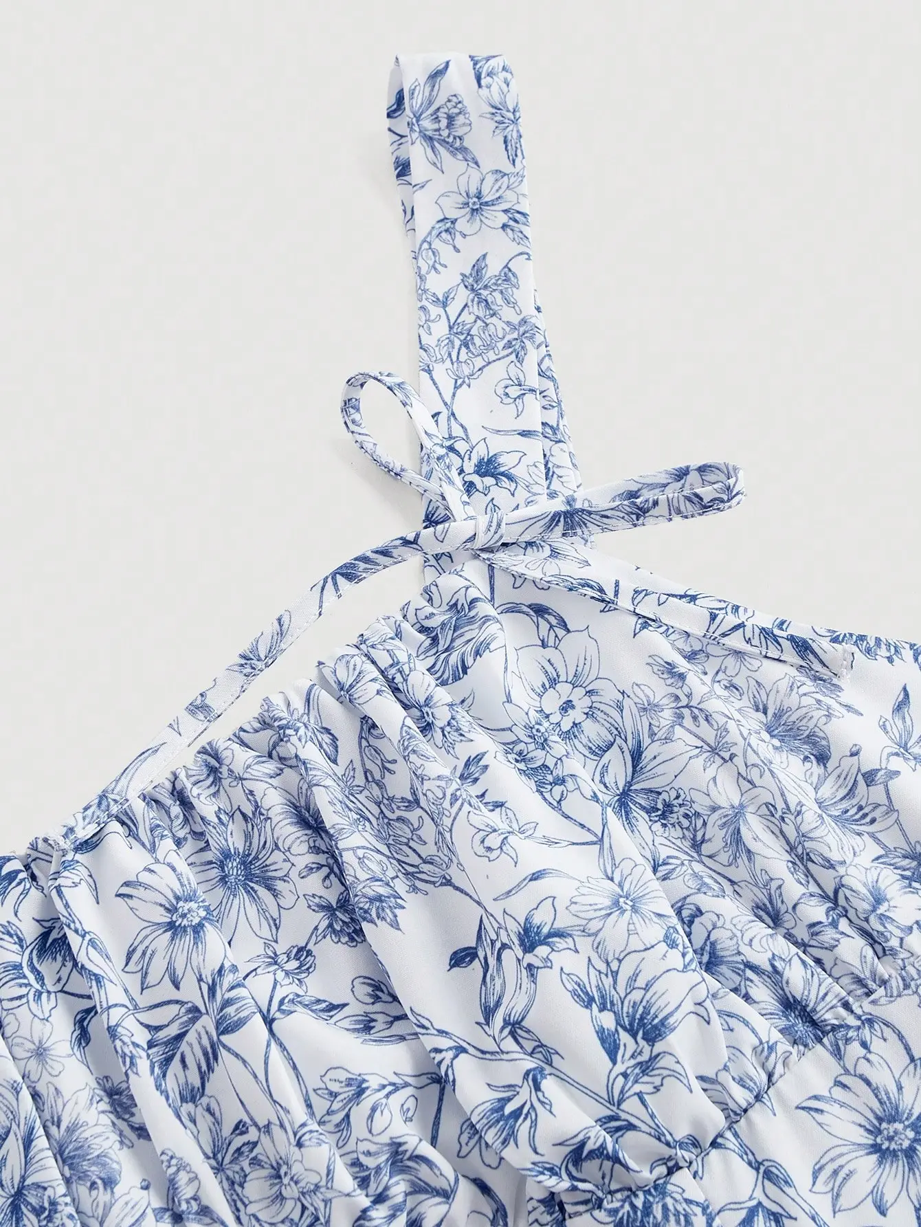 open lace back dress Meadowflowers Floral Print Tiered Midaxi Cami Dress | Disturbia