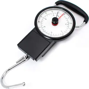 Mechanical Luggage Scale with Tape Measure, Up to 75 Pounds