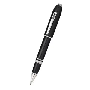 Peerless™ Obsidian Black Lacquer with Platinum Plated Appointments Selectip® Rollerball Pen