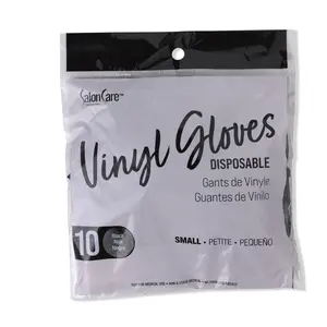 Salon Care Small Black Vinyl Gloves 10ct