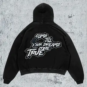 Spider Graphic Slogan Hoodie Oversized Fleece Pullover Back Print Y2K Aesthetic Unisex Heavyweight Fabric Dropped Shoulders Spacious Kangaroo Pocket