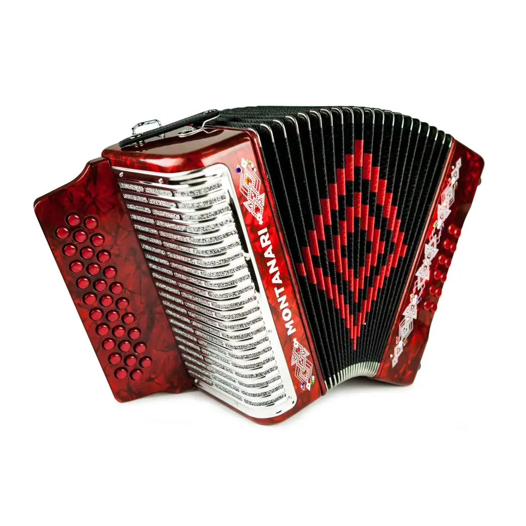 Montanari 3112 MG Acordeón Sin Registros SOL Rojo