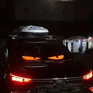 Devil's Eye LED Flexible Display Car Light with Animation App Programmable Soft LED Screen Customizable Effect Voltage USB for Vehicle Christmas Decoration Gift Car Blinking Eyes Lights Inside