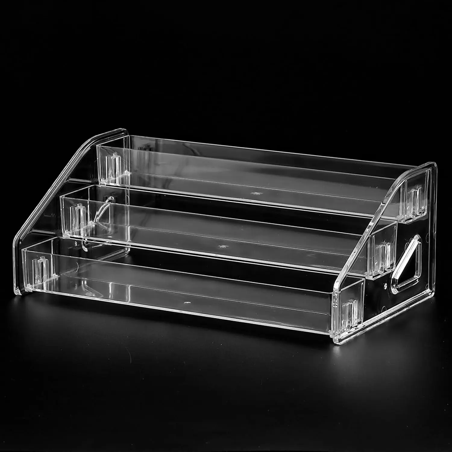 Polish Organizer Clear  Eyeglasses Display Holder Essential Oil Storage Rack Makeup Stand Tray - 3 Layer