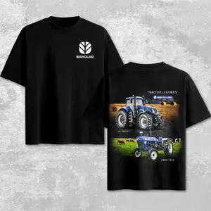 Vintage New Holland T8 Series Tractor Legends Shirt – Retro New Holland Agricultural Machinery Graphic Tee, Diesel Farming Apparel, Midwest Rural Country Shirt, Heavy Equipment Inspired Design, Farmer Gift for Dad, Classic Harvest Field Sketch Unisex