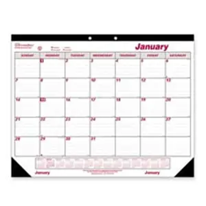 Rediform Office Products  Desk Calendar- Monthly- 12 month- Jan-Dec- 22in.x17in.