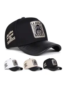 Unisex La Oveja Negra Baseball Cap, Adjustable Sun Protection Hat, Casual Fitted Design for Spring & Fall, Outdoor Travel Beach Vacation