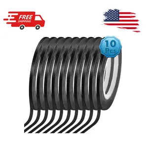 10 Rolls 1/8 Pinstripe Tape, Whiteboard Dry Erase Board Tape Lines, 108 Feet Per Roll