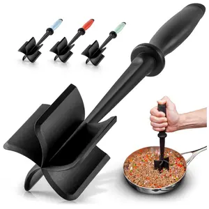 Zulay Premium Ground Beef Chopper Tool - Hamburger Smasher, Heat-Resistant Food Grade Nylon for Ground Beef, Meat Chopper Kitchen Utensil