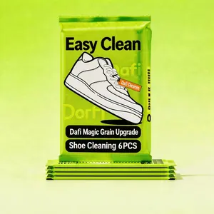 Multi-Purpose Shoe Cleaning Wet Wipes, Effective Dry Cleaner Wipes Compatible with Various Shoes