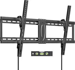 Suptek Tilt TV Wall Mount Bracket for Most 42-90 inch TV, Universal Mount with Max 800x400mm VESA and 154lbs Loading Capacity, Fits Studs 16” 18“ 24" Apart, Low Profile with Bubble Level ZX