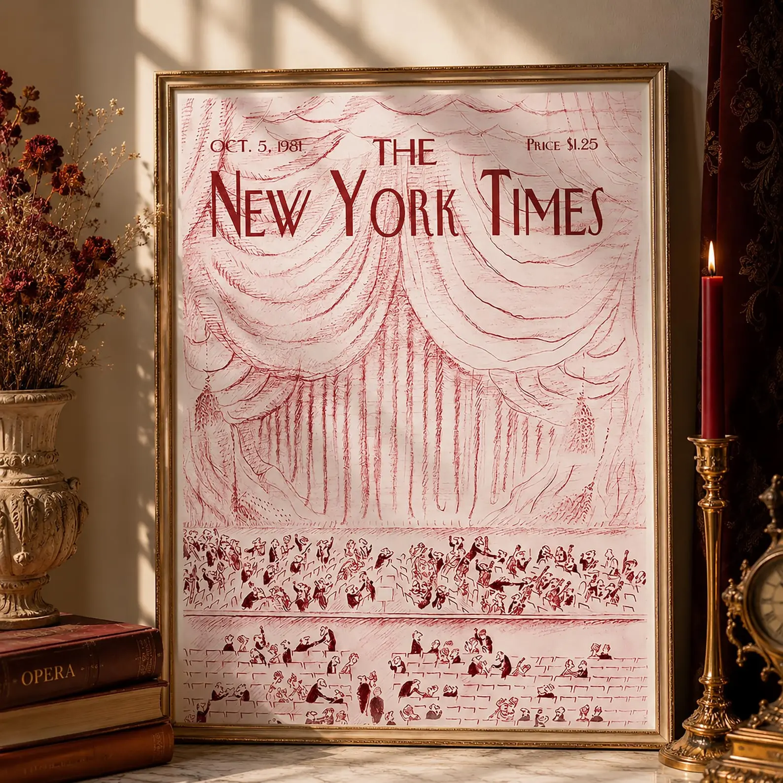 Broadway Theater Print Vintage Opera Wall Art