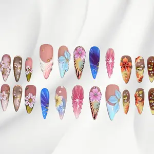 100% Handcrafted STILETTO COLLECTION Press-On Nails – Reusable, Salon-Quality, Long-Lasting False Nails for Luxury Everyday Glam