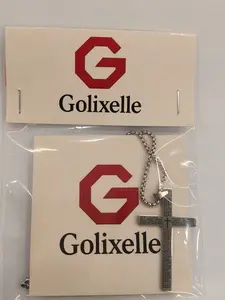 G Golixelle Dainty Cross Necklace - Stainless Steel Religious Embellishments Necklace, 24-in Chain Sautoir with Bible Verse Engraving, Unisex Engraved Cross Costume Jewelry, Ideal Gift for Special Occasions, Religious Embellishments Necklaces