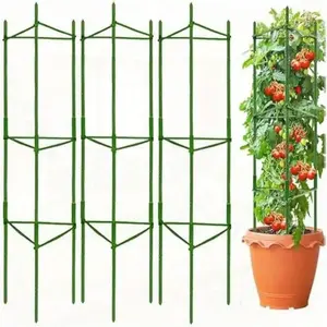 1 Pack Tomato Cage 3.9 Feet, Assembled Plant Support Cage, Vegetable Trellis for Climbing Plants, Flowers, Fruits, Vines, Plant Climbing Frame
