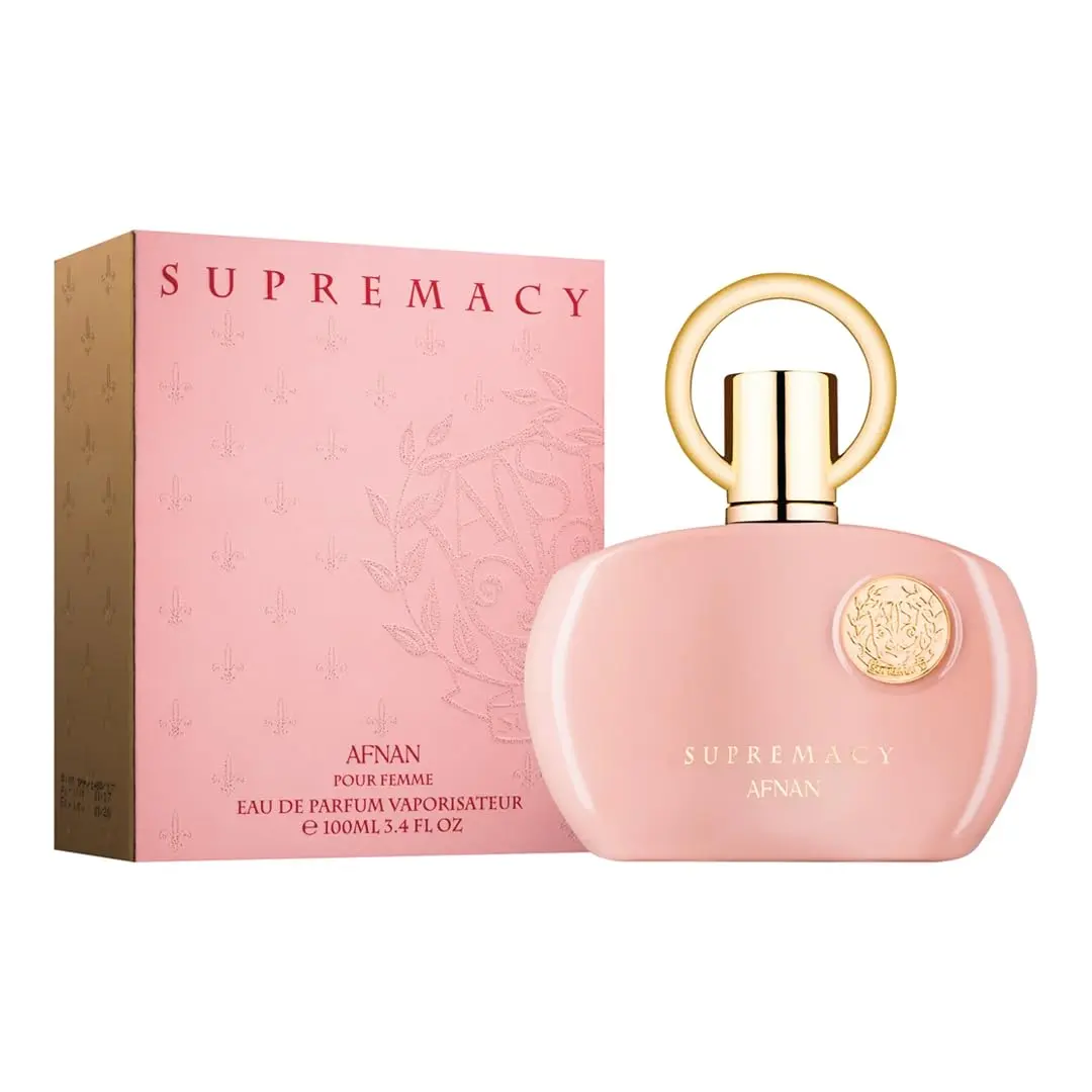 AFNAN Supremacy Pink for Women Eau de Parfum Spray, 3.4 Ounce Perfume Fragrance Floral Amber