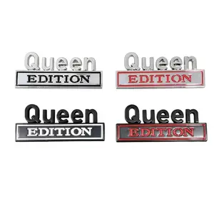 Queen Edition 3D Car Logo Patch — Durable metal material, fun decorative decals, suitable for all types of vehicles including cars, trucks, SUVs, and motorcycles. A Mother's Day gift or a gift for your loved one.