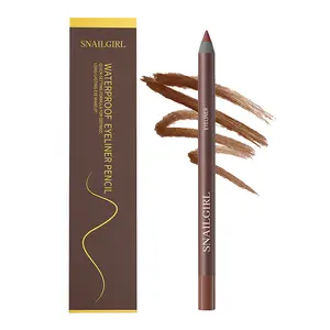 24HR Waterproof Eyeliner Pencil with Built-in Sharpener, Smudge-Proof Long-Lasting Vegan Eye Makeup, Soft Tip Liner for Daily & Party Looks.