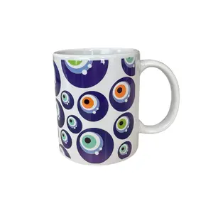 Turkish Ceramic Mug - High-Quality Porcelain with Elegant Design and Comfortable Fit Coffee Drinkware