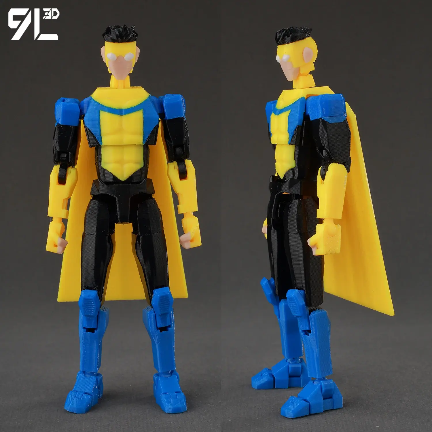 9L3D Printed Invincible Boy Invincible Mark OmniMan Great War Titan13 T13 Dummy13 Multi-Jointed Movable Anime Action Figure Toys
