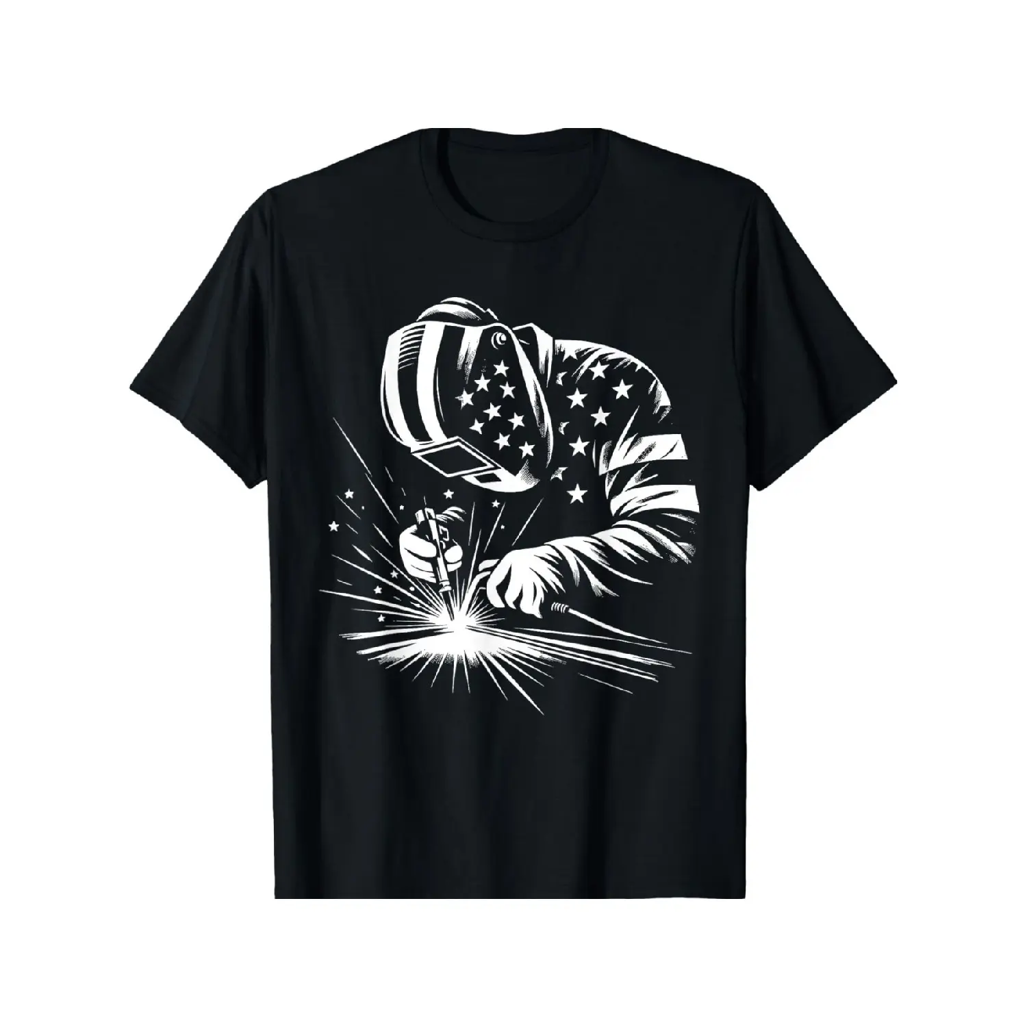 Welder American Flag USA Patriotic Welding Welder T-Shirt