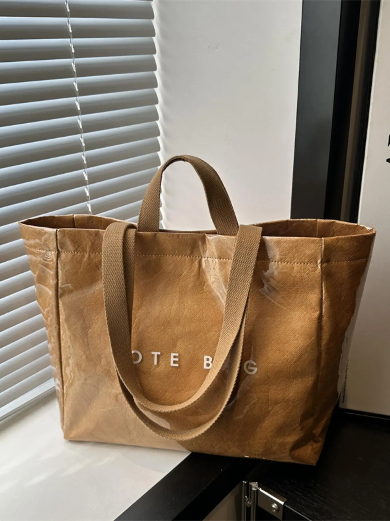 Women's Solid Color Tote Bag Office Work Bag, Fashionable Large Capacity Shoulder Bag for Work & Daily Used, Casual Trendy Versatile High-quality Daily Commuting Bag, Stylish Versatile Bag, Casual Commuter Bag, Fashionable Bags