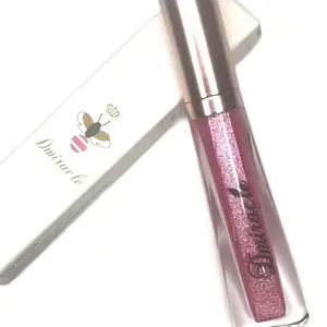 Beauty Queen Pink Glitter Lipgloss for Youthful, Radiant Lips - Makeup Cosmetic
