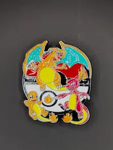 Charmander Evolution Poke Ball Enamel Pin